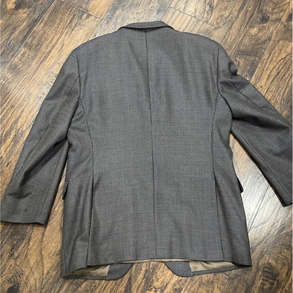 Coppley Mens 44R Blazer / Sport Coat Micro-Check 100% Wool High End Design - Picture 3 of 9